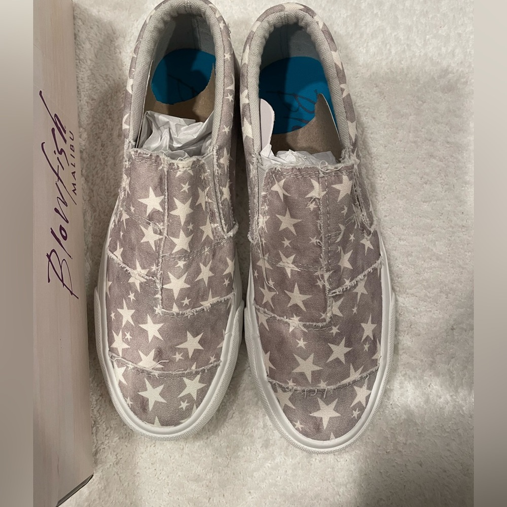 NWT Blowfish Malibu Maddox Gray Wonder Star Canvas-multiple sizes